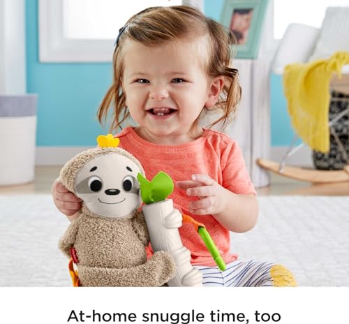 Baby Toy Slow Much Fun Stroller Sloth, Travel Activity with Motion & Sensory Details for Newborns Ages 0+ Months