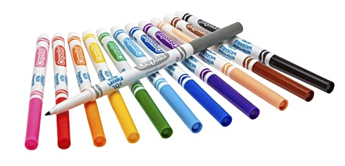 Ultra Clean Fine Line Markers (12ct), Washable Markers for Kids, Arts & Crafts, Coloring Book Markers, Toddler Stocking Stuffers