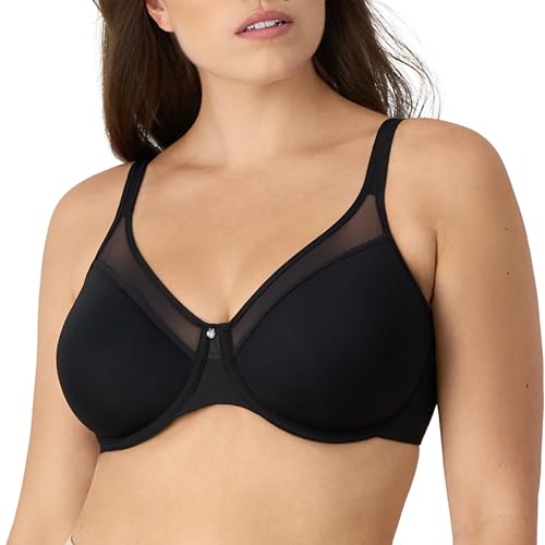 Women's One Smooth U Ultra Light Illusion Neckline Underwire Bra, Black,36C