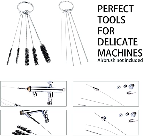 3 Set Airbrush Spray Cleaning Repair Tool Kit Stainless steel Needle Brush Set