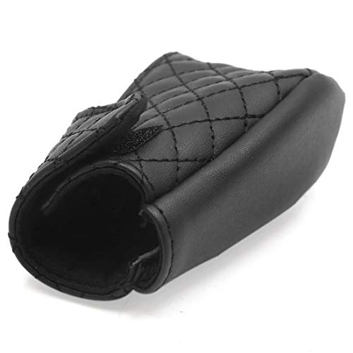 Faux Leather Gear Boot Shift Knob Cover, Universal Black