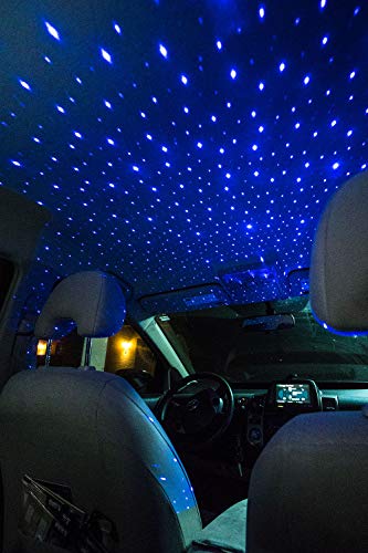 Starport USB Laser Star Projector for Game Room Decor, Bedroom Night Light, or Galaxy Mood Lighting Ambiance (Blue)