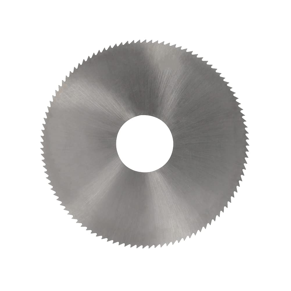 HSS Circular Metal Cutting Saw Blade Discs, 108T Round Slitting Saw Cutter, 80mm x 22mm x 2mm, for Rotary Tool Cutting Wheel