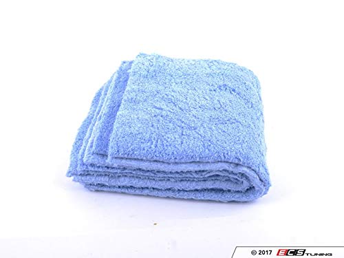 MIC35003 Happy Ending Edgeless Microfiber Towel, Blue (16 in. x 16 in.) (Pack of 3)