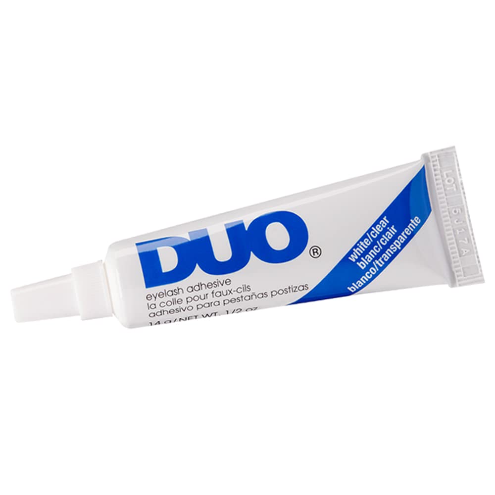 Ardell Duo® Clear Lash Adhesive, Versatile & Flawless Falsies All-Day Lash Fit Adhesive Simple & Convenient Eye Lash Adhesive with Gentle Formula (14 ML, Pack of 1)