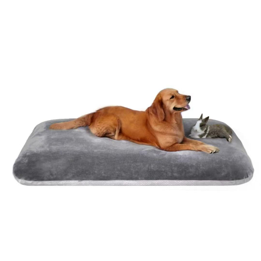 Super Soft Extra Large Dog Bed, 47 Inches Orthopedic Foam Dog Beds for XL Dogs, Jumbo Pet Bed with Anti Slip Bottom, Pets Sleeping Mattress with Removable and Washable Cover, Grey