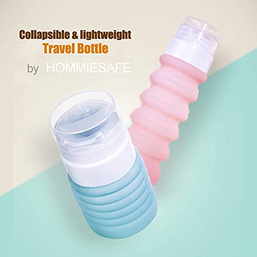4-Color Travel Bottle Set Food-Grade Refillable Travel Containers,Collapsible Travel Accessories Tube Sets for Shampoo Lotion Soap,42ML-88ML
