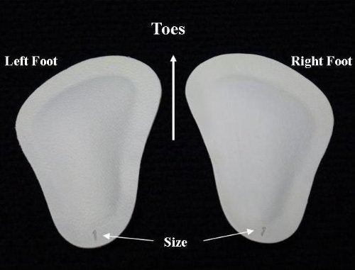 T-Form Large Anatomically Correct Metatarsal Arch Pads, Leather, Large