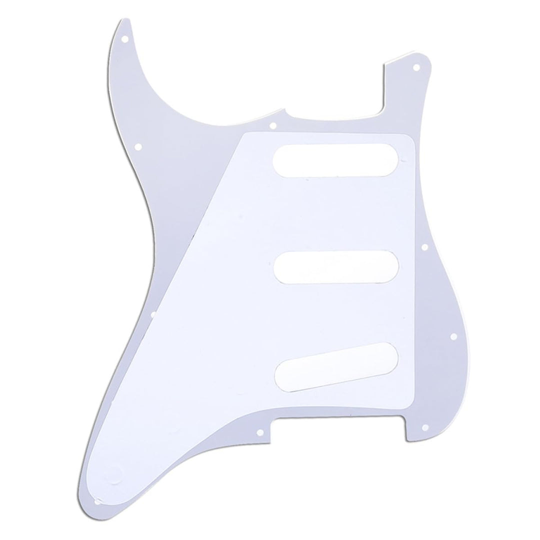 11 Hole SSS Strat Pickguard Scratch Plate for Fender USA/Mexican Made Standard Stratocaster Modern Style Electric Guitar, Tortoise Shell 4Ply