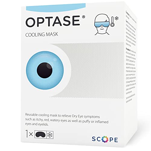 OPTASE Cooling Eye Mask - Gel Eye Mask for Seasonal Inflammation Relief - Premium Cold Eye Mask with HydroCool Technology - Cold Eye Compress for Puffy Eyes - Symptom Relief Eye Gel Mask for Dry Eye