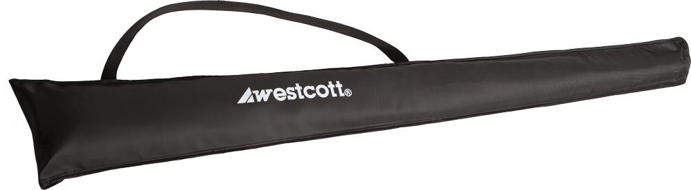 4634 7-Feet White with Black Cover Parabolic Umbrella