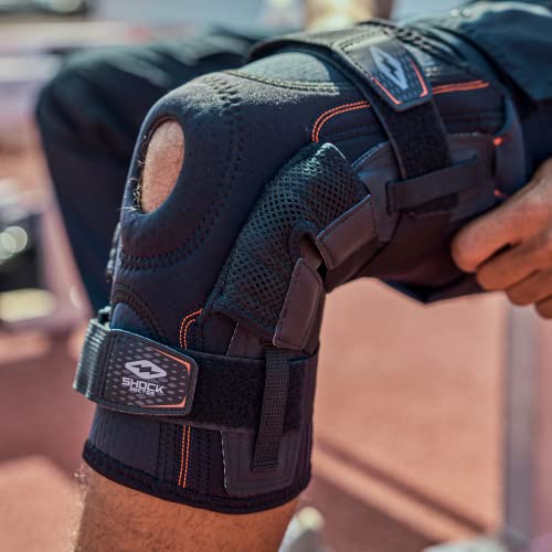 Knee Brace, Compression Knee Brace for Men & Women, Hinged Knee Brace with Side Stabilizers, Maximum Support, Adjustable Dual Hinges, Knee Braces and Knee Support