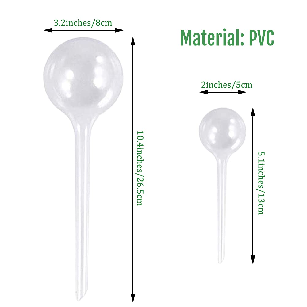 8 Pcs Plant Clear Watering Bulbs,Automatic Self-Watering Globes,Garden Water Device Watering Bulbs for Plants Garden