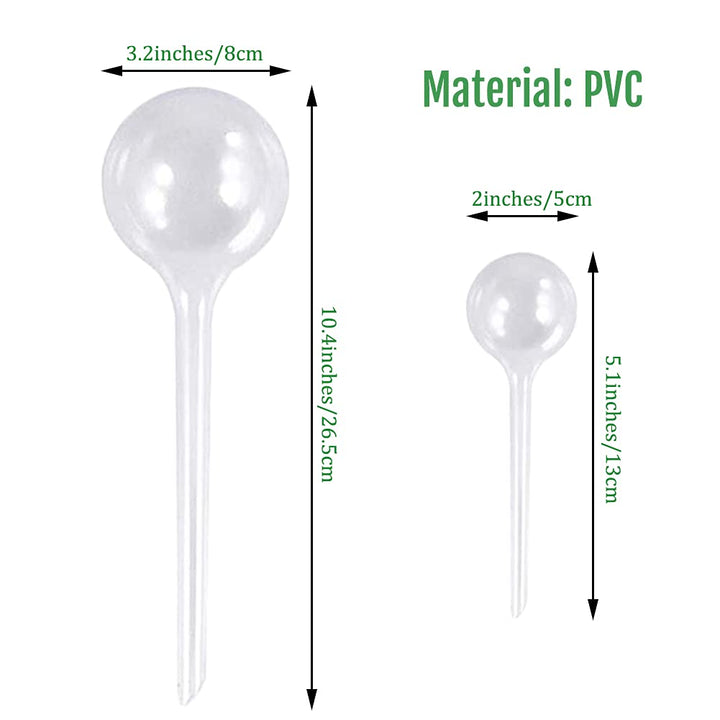 8 Pcs Plant Clear Watering Bulbs,Automatic Self-Watering Globes,Garden Water Device Watering Bulbs for Plants Garden