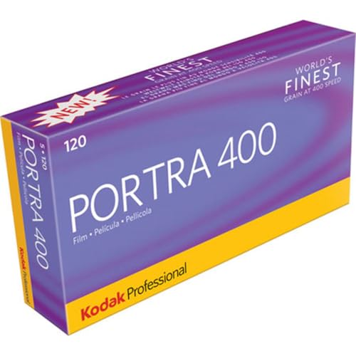 Portra 400 Professional ISO 400, 120 propack, Color Negative Film (5 Rolls per Pack)