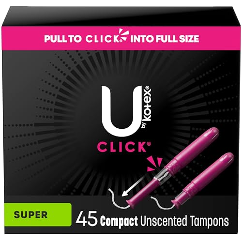 Tampons, Click Compact, Super Absorbency, Unscented, 45 Count