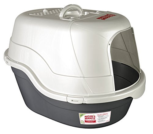 Oval Hooded Litter Box, White