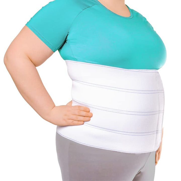 Plus Size Abdominal Binder for Post Surgery Recovery - Bariatric Stomach Hernia Belt, Post Partum Waist Binder, Diastasis Recti Obese Belly Support Band for Big Men and Women (4XL 12)