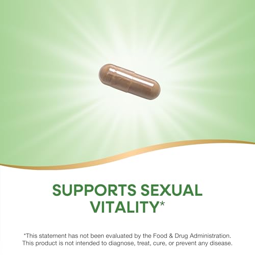 Nature's Way Horny Goat Weed Premium Extract Sexual Vitality,* Non-GMO, Vegan, 60 Capsules