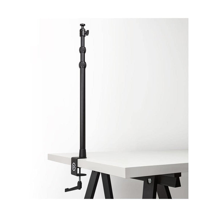 Master Mount L - Premium Desk Clamp with Pole extendable up to 125cm/49in and 1/4 inch Thread to Mount Lights,Cameras, and Microphones,perfect for Streaming, Videoconferencing and Studios,Black