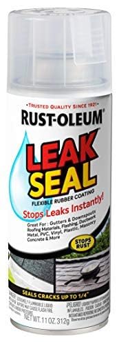 265495 LeakSeal Flexible Rubber Coating Spray, 11 Ounce, Clear
