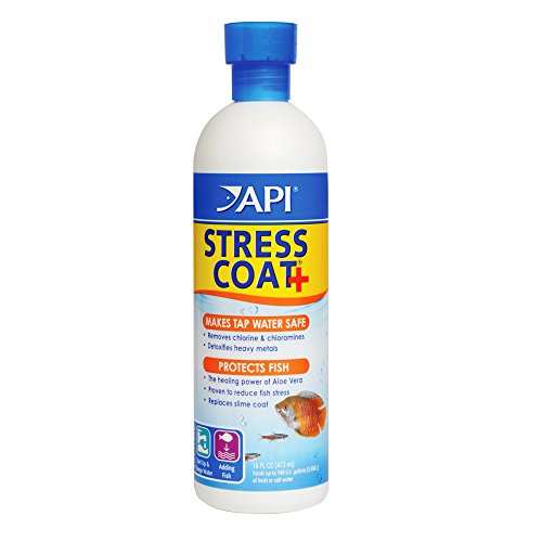 STRESS COAT Aquarium Water Conditioner 16-Ounce Bottle