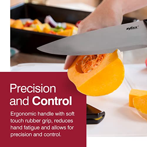 Utility Kitchen Knives with Sheath Covers - Dishwasher Safe - Stainless Steel Kitchen Knives Perfect for Cutting Meat, Vegetables & Fruit - 7.25 Chef Knife