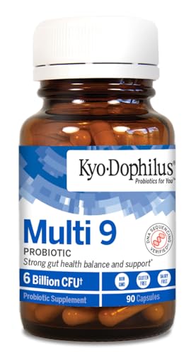 Kyo-Dophilus Multi 9 Probiotic, for Strong Gut Health Balance and Support, 90 Capsules Total