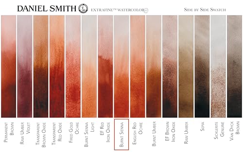 284600010 Extra Fine Watercolor 15ml Paint Tube, Burnt Sienna, 0.5 Fl Oz (Pack of 1)