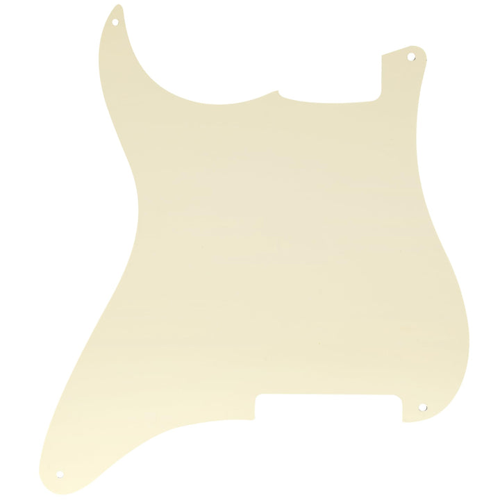 4 Holes Blank Custom Outline Pickguard Plate for Fender Stratocaster Strat ST Style Guitar, 1Ply Cream