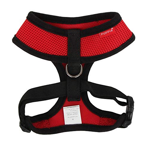 Authentic Soft Dog Harness, Red - Medium