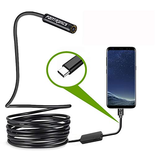 USB Snake Inspection Camera, USB C Borescope, Scope Camera with 8 LED Lights for (16.4ft) OTG Android Phone, Windows PC, MacBook
