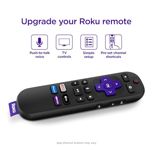 Voice Remote (Official) for Players, TVs and Audio, black