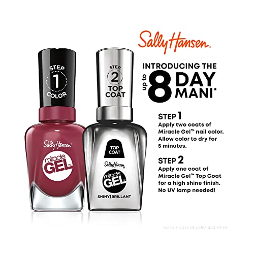 Miracle Gel™, In The Sheer, Long Lasting, Gel-Like Formula, No UV Lamp Needed, Pink Nail Polish