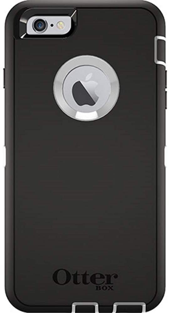 Defender Series Rugged Case for iPhone 6s Plus & iPhone 6 Plus Non-Retail Packaging - Black/White - CASE ONLY