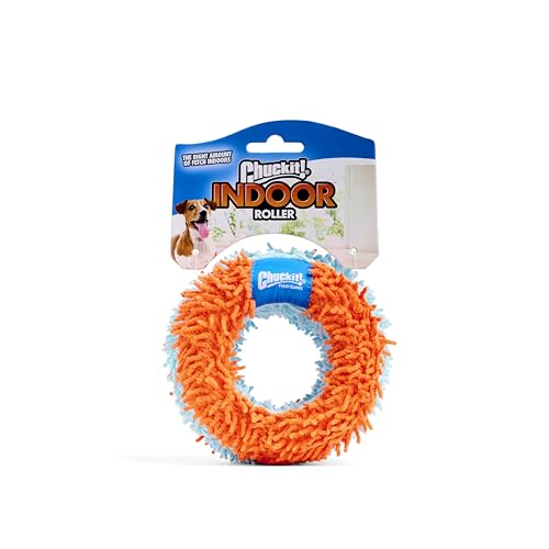 Indoor Fetch Roller Toy for Dogs - Interactive Dog Toys for Boredom, Orange and Blue