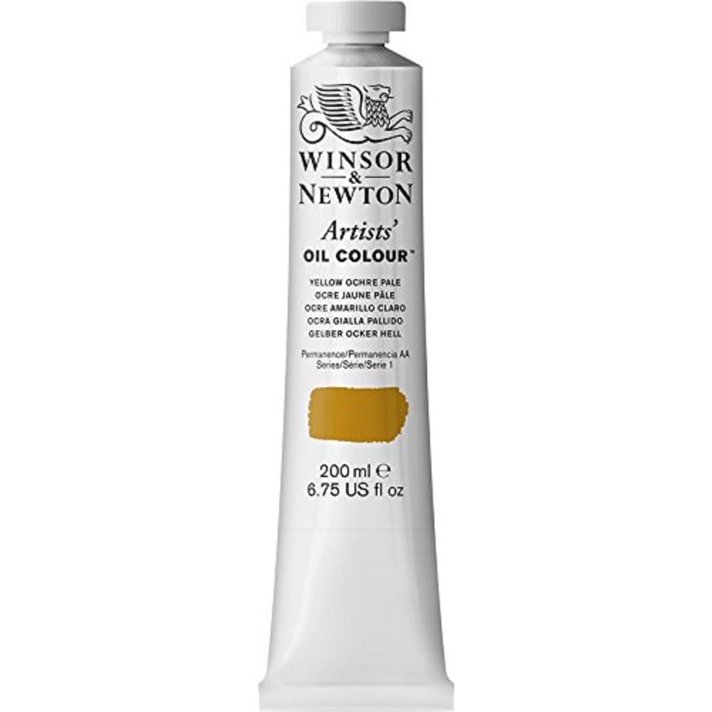 Winsor & Newton Artists' Oil Color, 200ml (6.75 oz) Tube, Yellow Ochre Pale