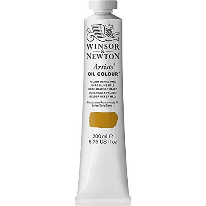 Winsor & Newton Artists' Oil Color, 200ml (6.75 oz) Tube, Yellow Ochre Pale