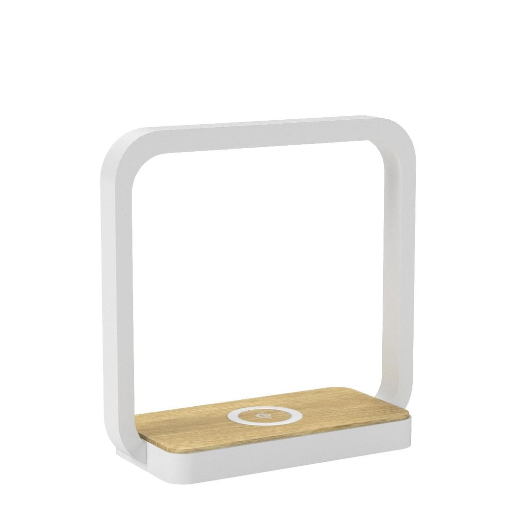 Bedside Lamp Qi Charger LED Desk Lamp with Touch Control 3 Light Hues,Table Lamp Eye-Caring Reading Light for Kids, Adults, Home, Dorm and Office,Wireless Charge for All Qi Devices