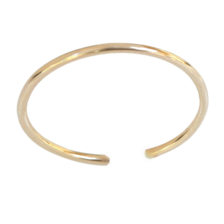 14k Gold Filled 1mm Thin Wire Plain Band Adjustable Toe Ring (1 Count (Pack of 1))