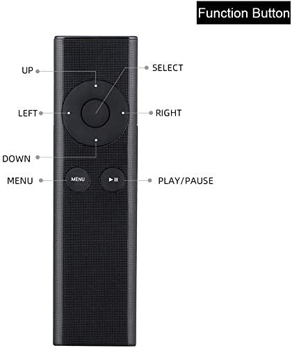 New Replaced Remote fit for Apple TV 4K 1 2 3 A1427 A1469 A1378 A1294 MD199LL/A MC572LL/A MC377LL/A MM4T2AM/A MM4T2ZM/A TV MacBook iPhone Universal Dock Music System MC377LL