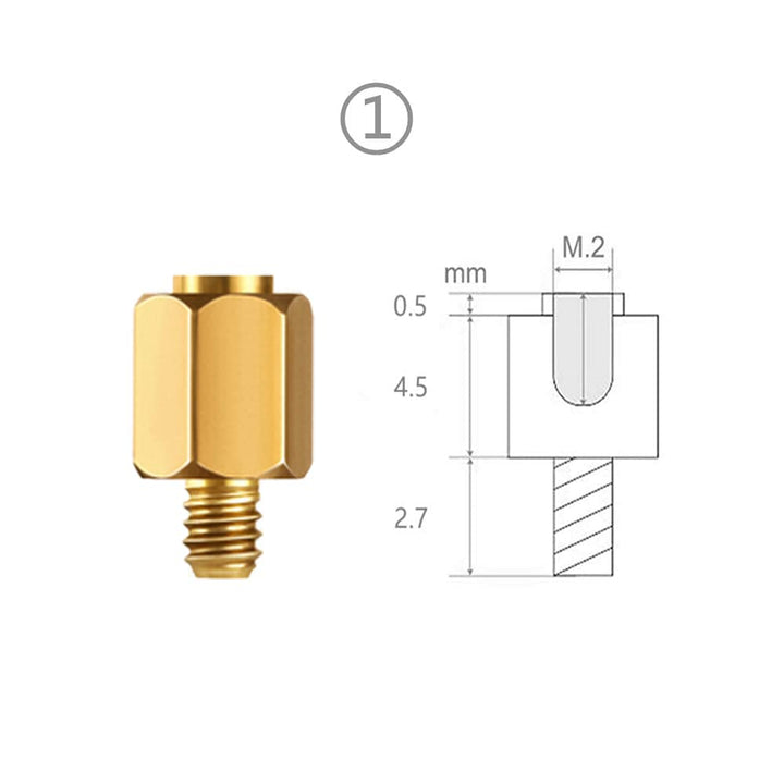 M.2 SSD Mounting Screws Kit for PS5 and Asus Gigabyte ASRock Msi Motherboards Copper(40pcs)
