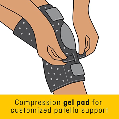 FUTURO Performance Compression Knee Support, Ideal for Everyday Activities, One Size - Black