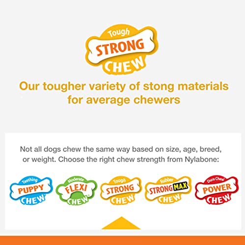 Real Wood Stick Toy Strong Chew Toy for Dogs, Rubber Dog Toys for Moderate & Aggressive Chewers, Bacon Flavor, Medium - Up to 35 lbs, 1 Count