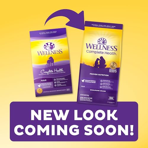Complete Health Dry Dog Food with Grains, Made in USA with Real Meat & Natural Ingredients, All Breeds, Adult Dogs (Chicken & Oatmeal, 30-lb) – With Nutrients for Immune, Skin, & Coat Support