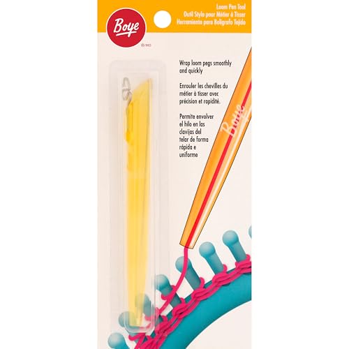 3702005001 Loom Pen Yarn Craft Tool, 1 Count (Pack of 1), Yellow