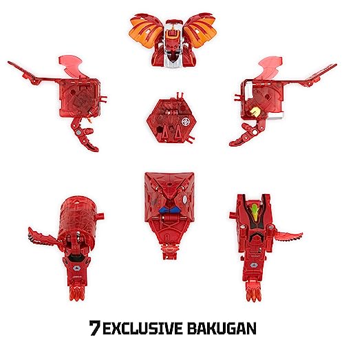 GeoForge Dragonoid, 7-in-1 Includes Exclusive True Metal Dragonoid and 6 Geogan Collectibles, Kids Toys for Boys