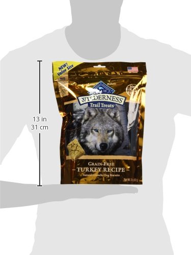 Wilderness Trail Treats High Protein Grain Free Dog Biscuits Crunchy Dog Treats, Turkey Recipe, 24-oz Bag