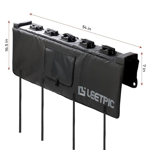 Tailgate Bike Pads for Pickup Truck Tailgate with Secure Bike Frame Straps, Tailgate Protection Pad for Bike and Truck (Classic)