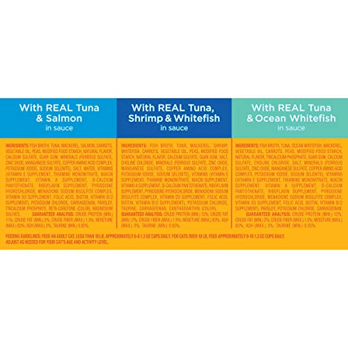 Simple Servings Wet Cat Food, Seafood Variety Pack, 1.3 Ounce Cup (Pack of 24)